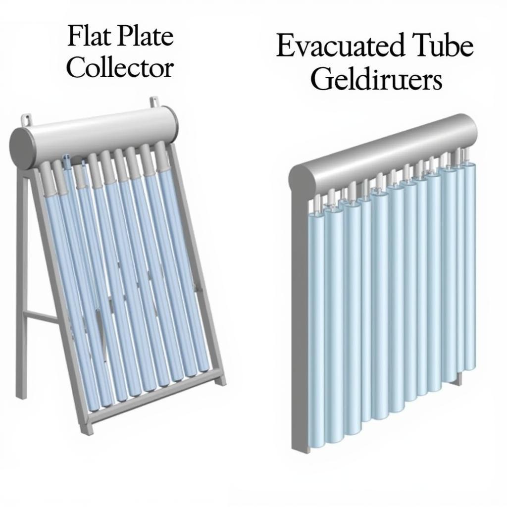 Comparison of Flat Plate and Evacuated Tube Solar Geysers