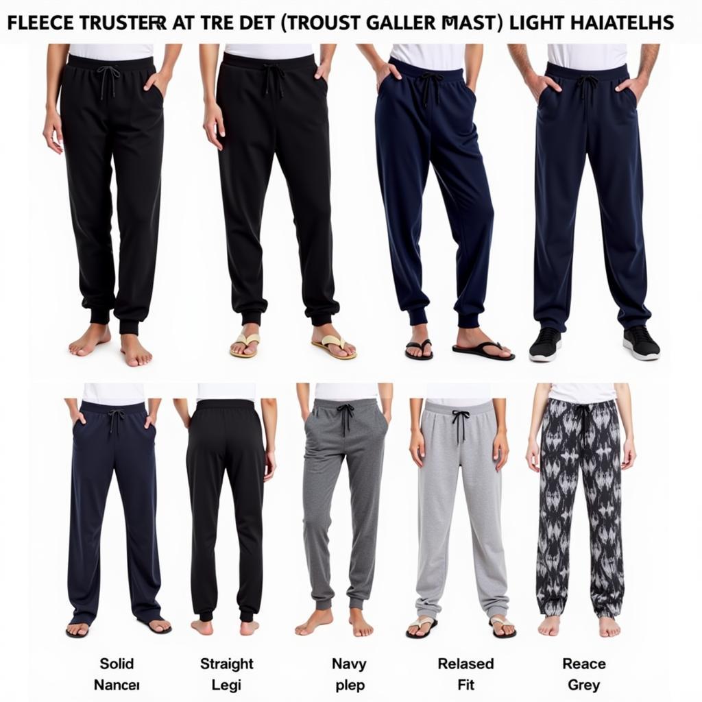 Different Fleece Trouser Styles in Pakistan