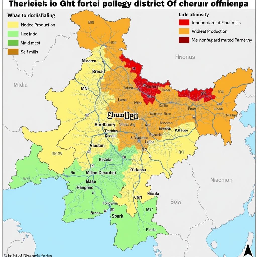 Flour Mills Distribution in Punjab, Pakistan