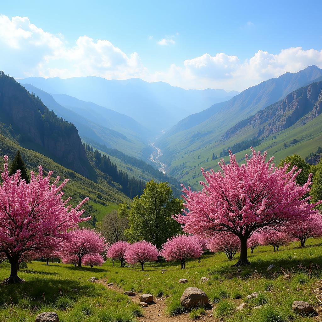 Flowering Trees in Diverse Pakistani Landscapes