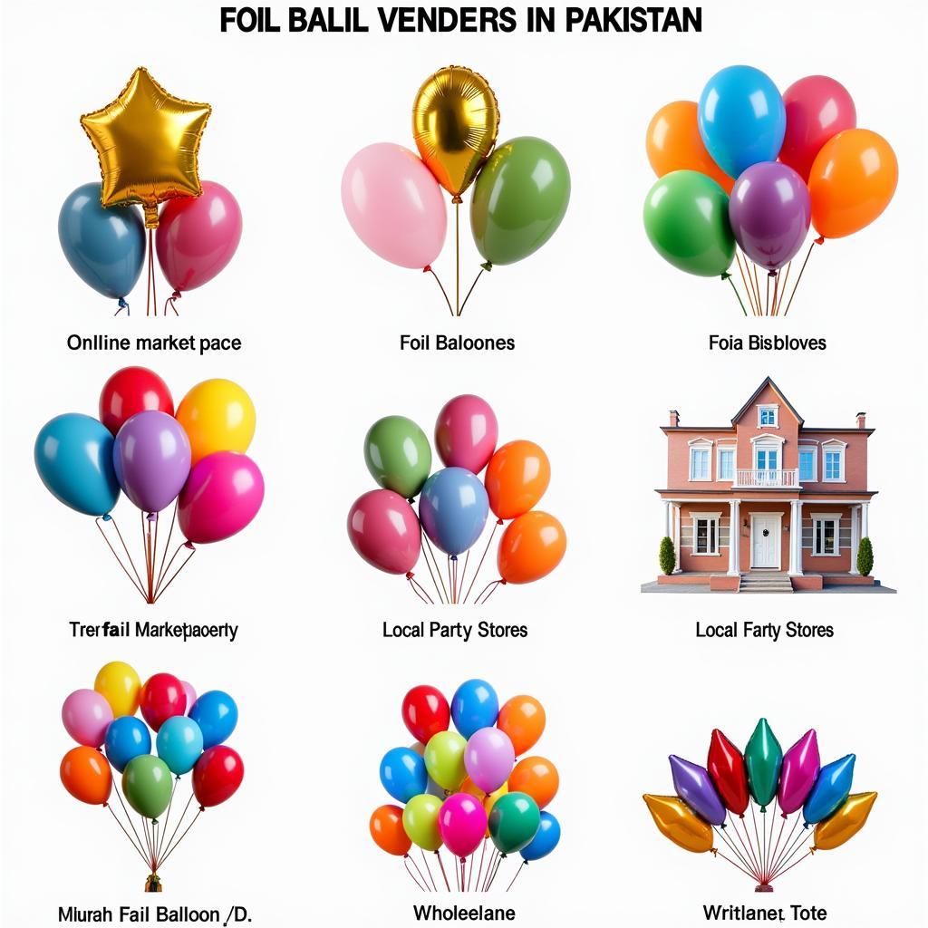 Foil Balloon Vendors in Pakistan