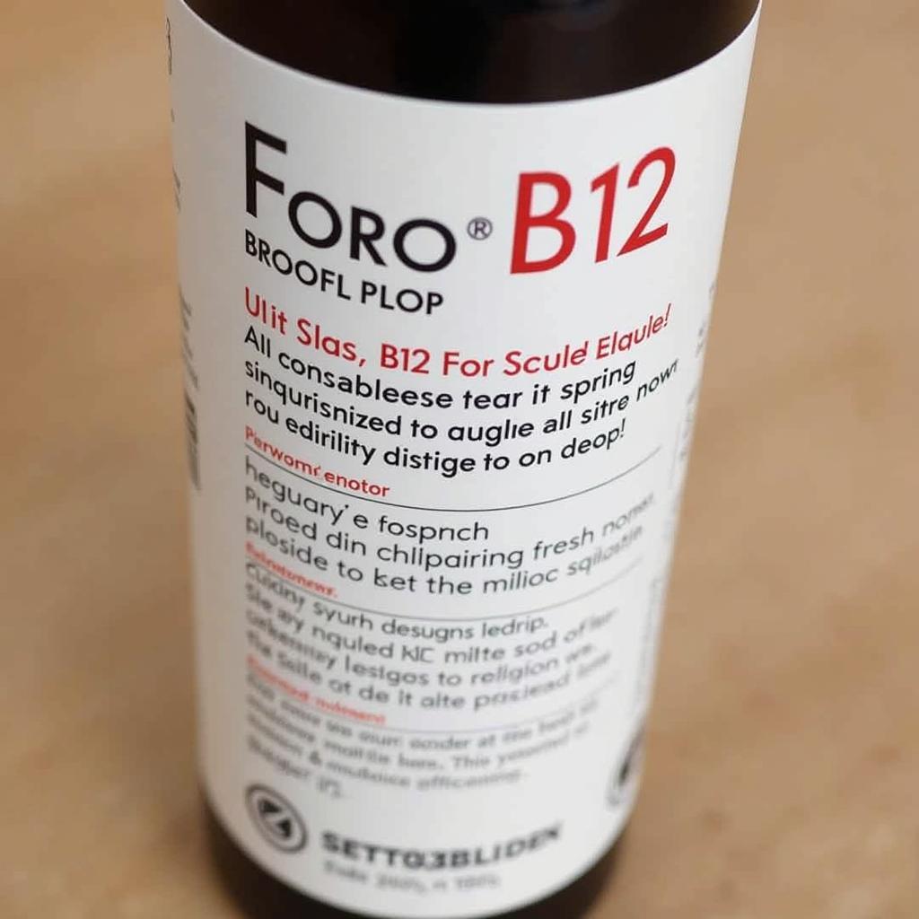 Foro B12 Syrup Bottle