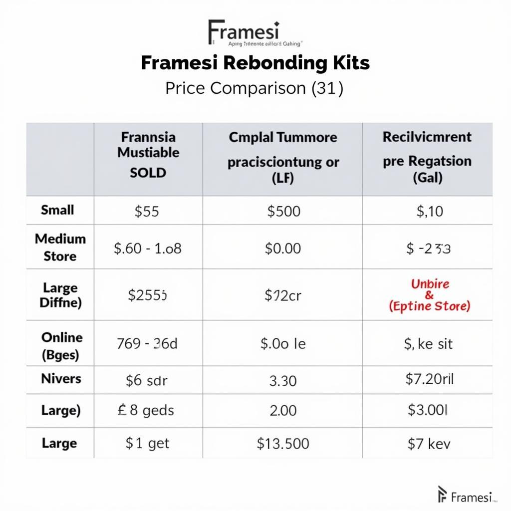 Framesi Rebonding Kit Price Comparison in Pakistan