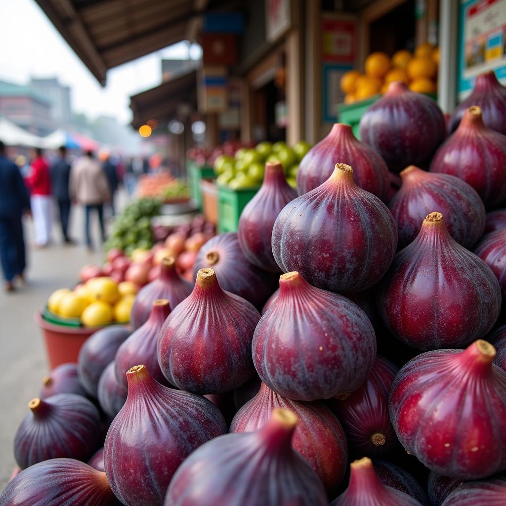 Fresh Figs in a Pakistani Market