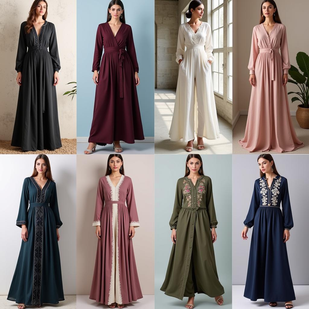 Different Styles of Front Open Abayas in Pakistan