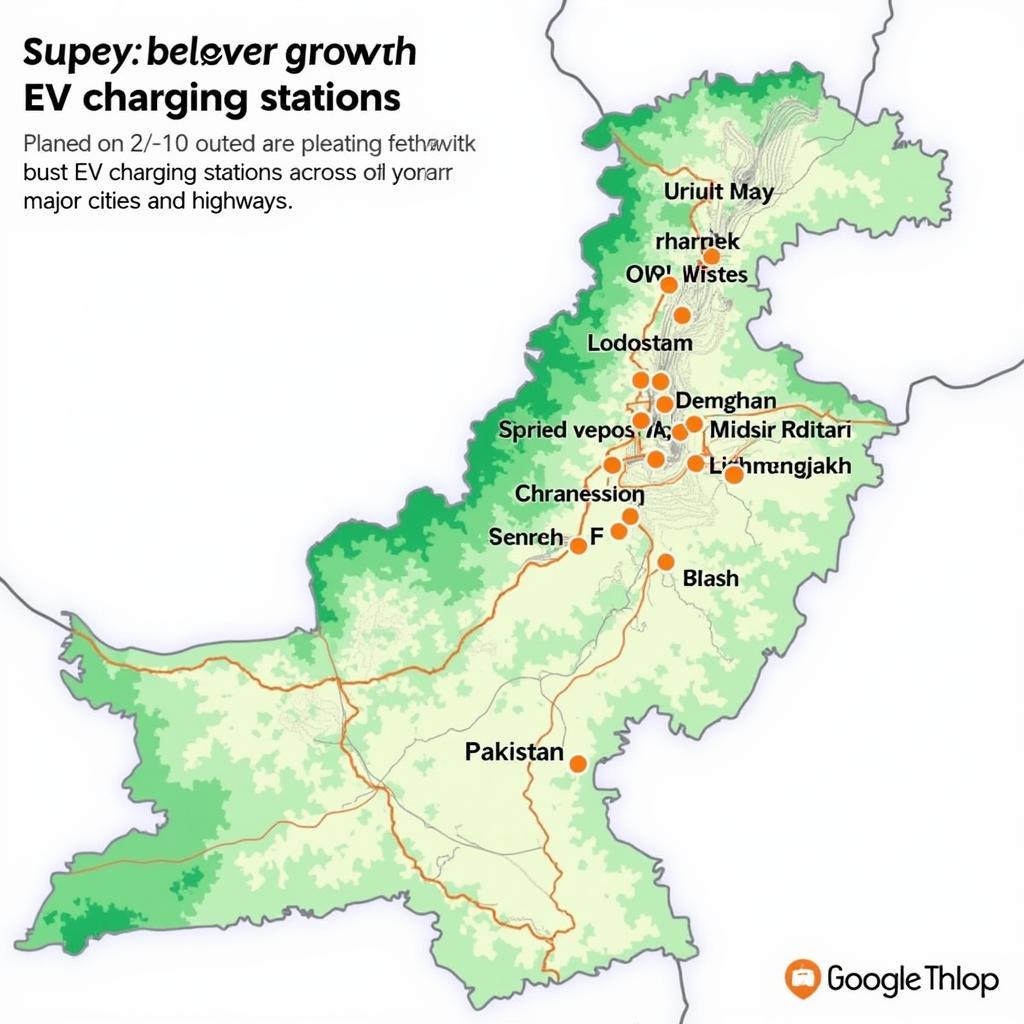 Future EV Charging Network in Pakistan