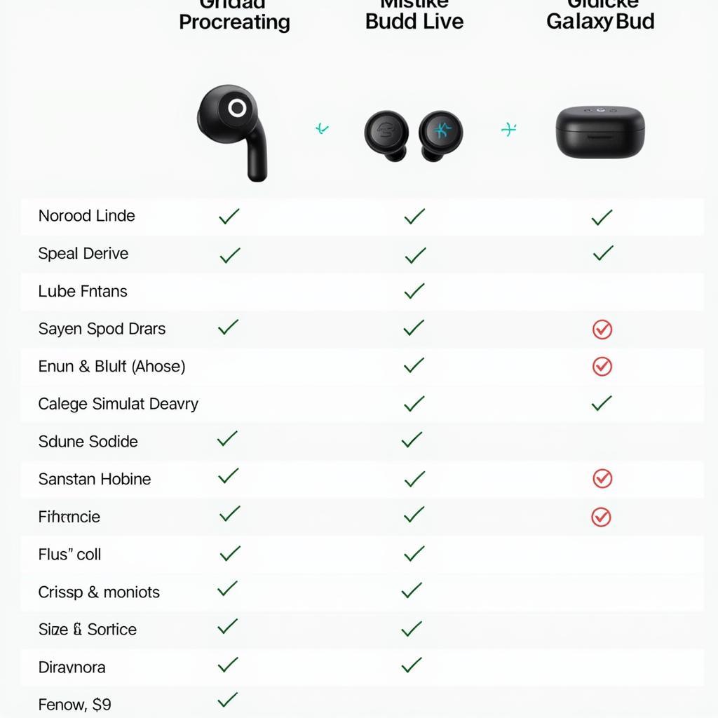 Galaxy Buds Live Compared to Competitors