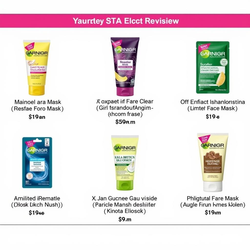 Variety of Garnier Face Masks Available in Pakistan