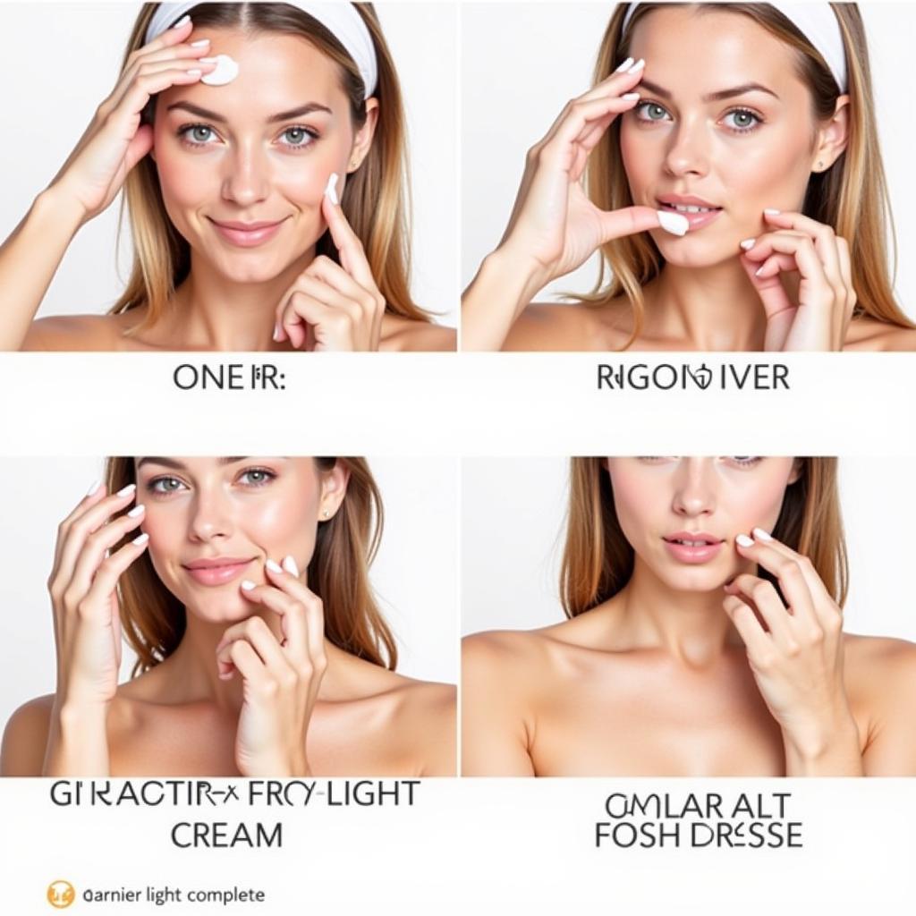 How to Apply Garnier Light Complete Cream