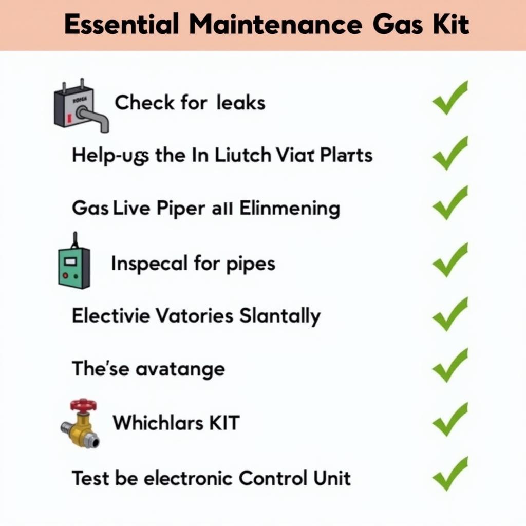 Gas Kit Maintenance Checklist