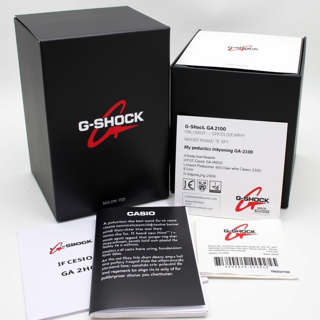 Genuine G-Shock GA-2100 Packaging Details