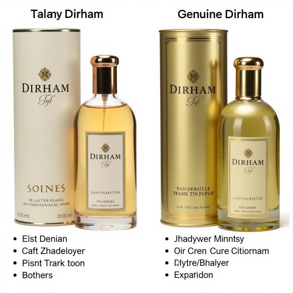 Spotting a Fake Dirham Perfume: Packaging and Bottle Comparison