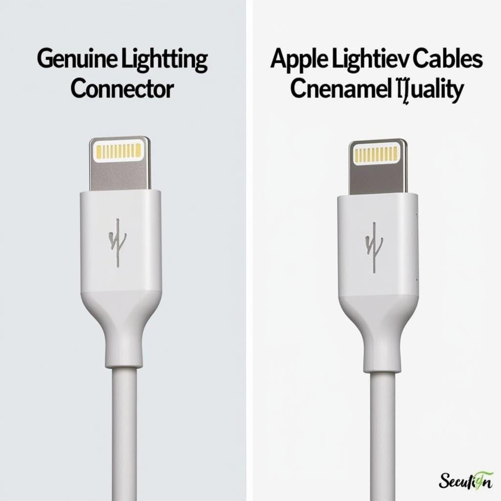 Genuine vs. Fake iPhone Charger Cable