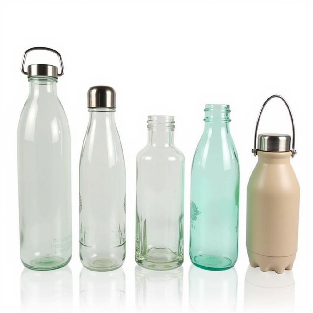 Variety of glass water bottles available in Pakistan