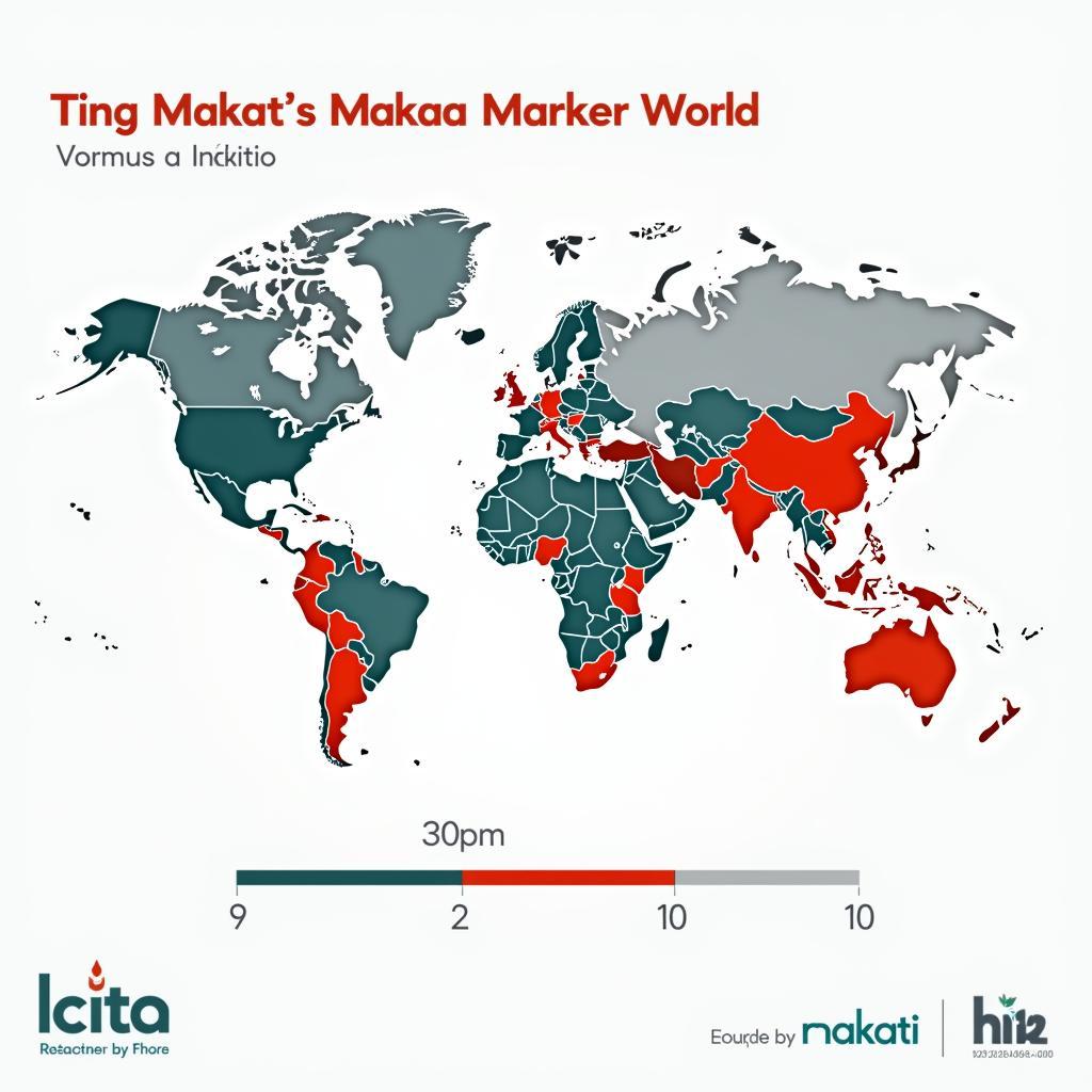 Global Makai Market: A world map highlighting major makai producing and consuming regions.