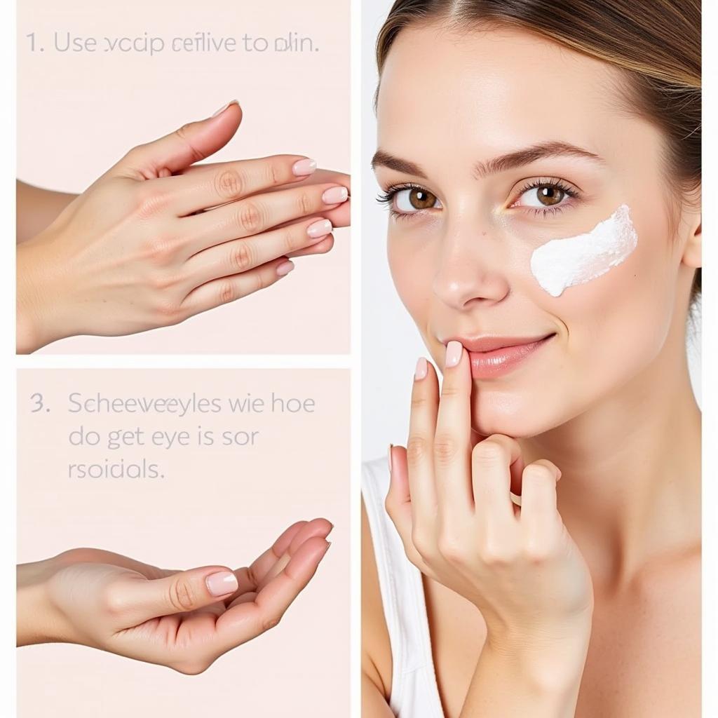 Applying Glycolic Acid Cream