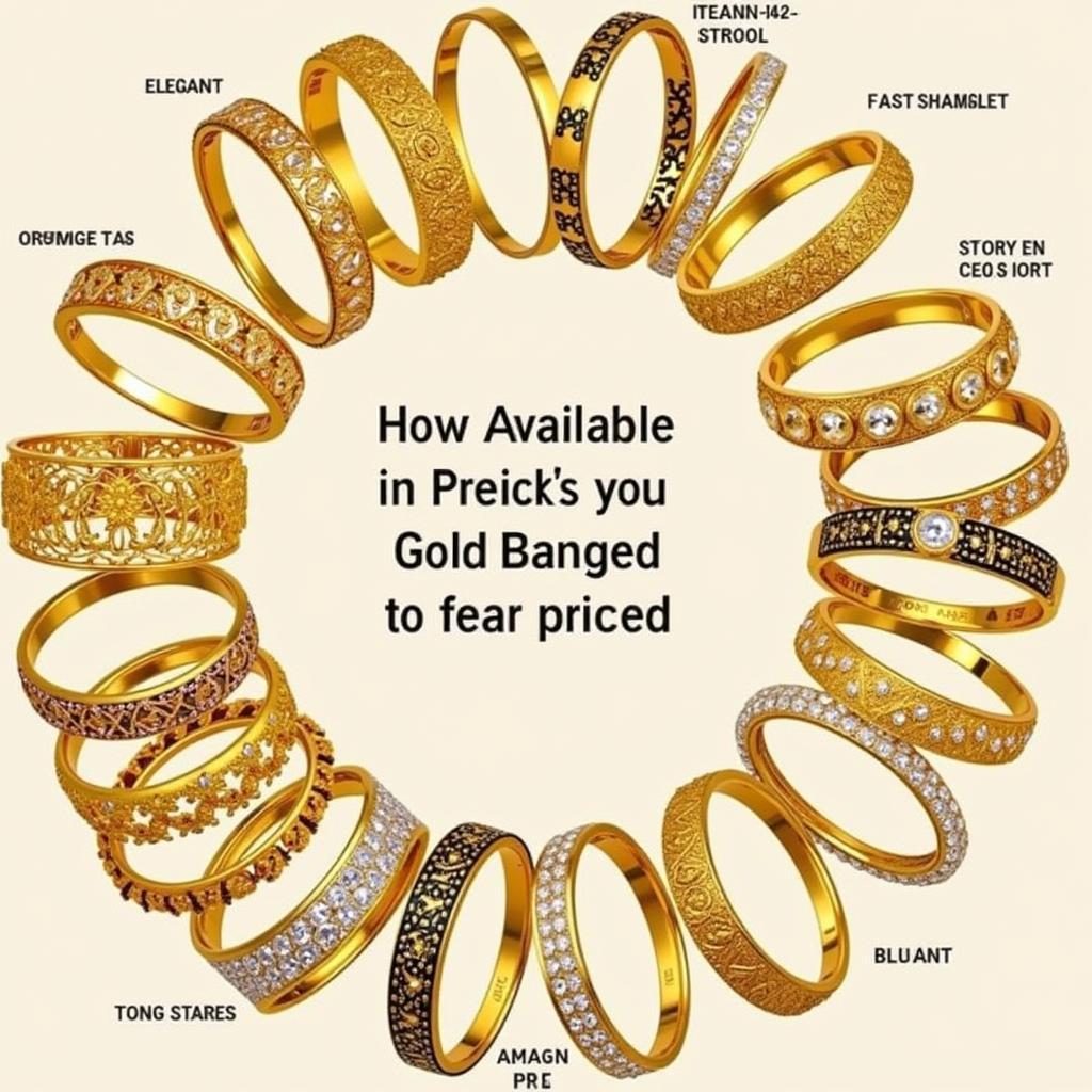 Exploring Different Gold Bangle Designs in Pakistan