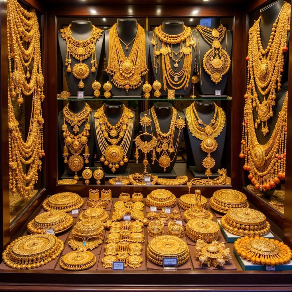 Gold Jewelry Display Multan Shop