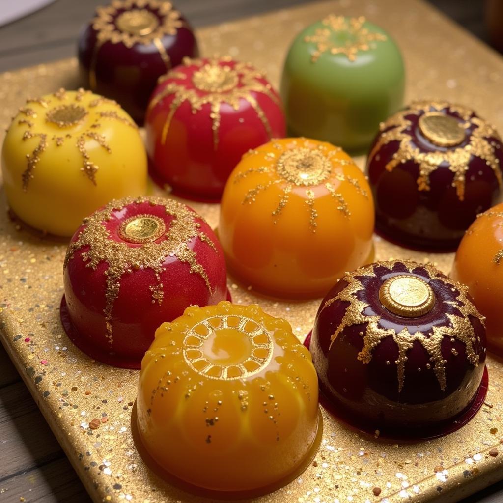 Gold Leaf Decorated Sweets in Pakistan