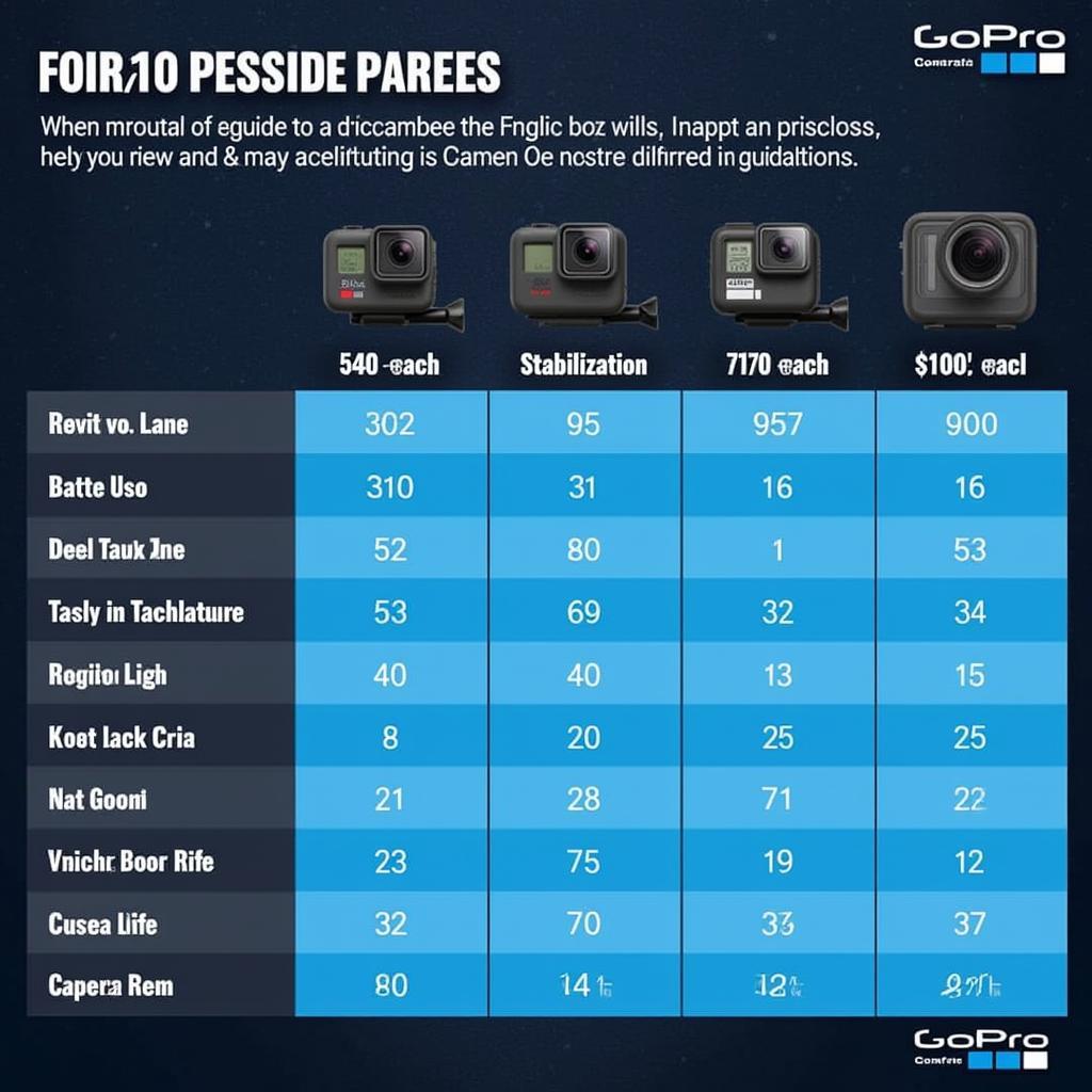 Comparison of GoPro Features