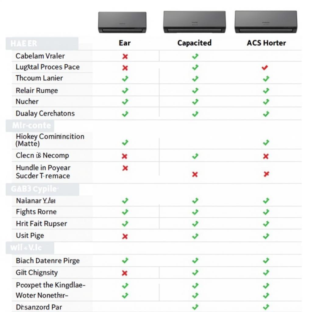 Gree Inverter AC Models and Features Comparison