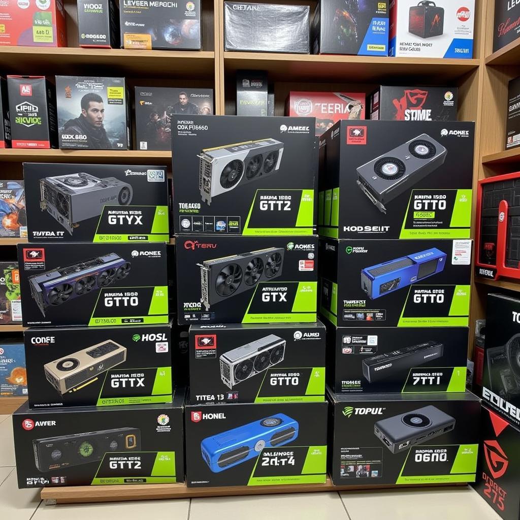 GTX 1660 Retail Boxes in Pakistani Computer Store