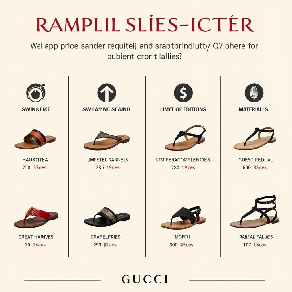 Factors Affecting Gucci Sandal Prices in Pakistan