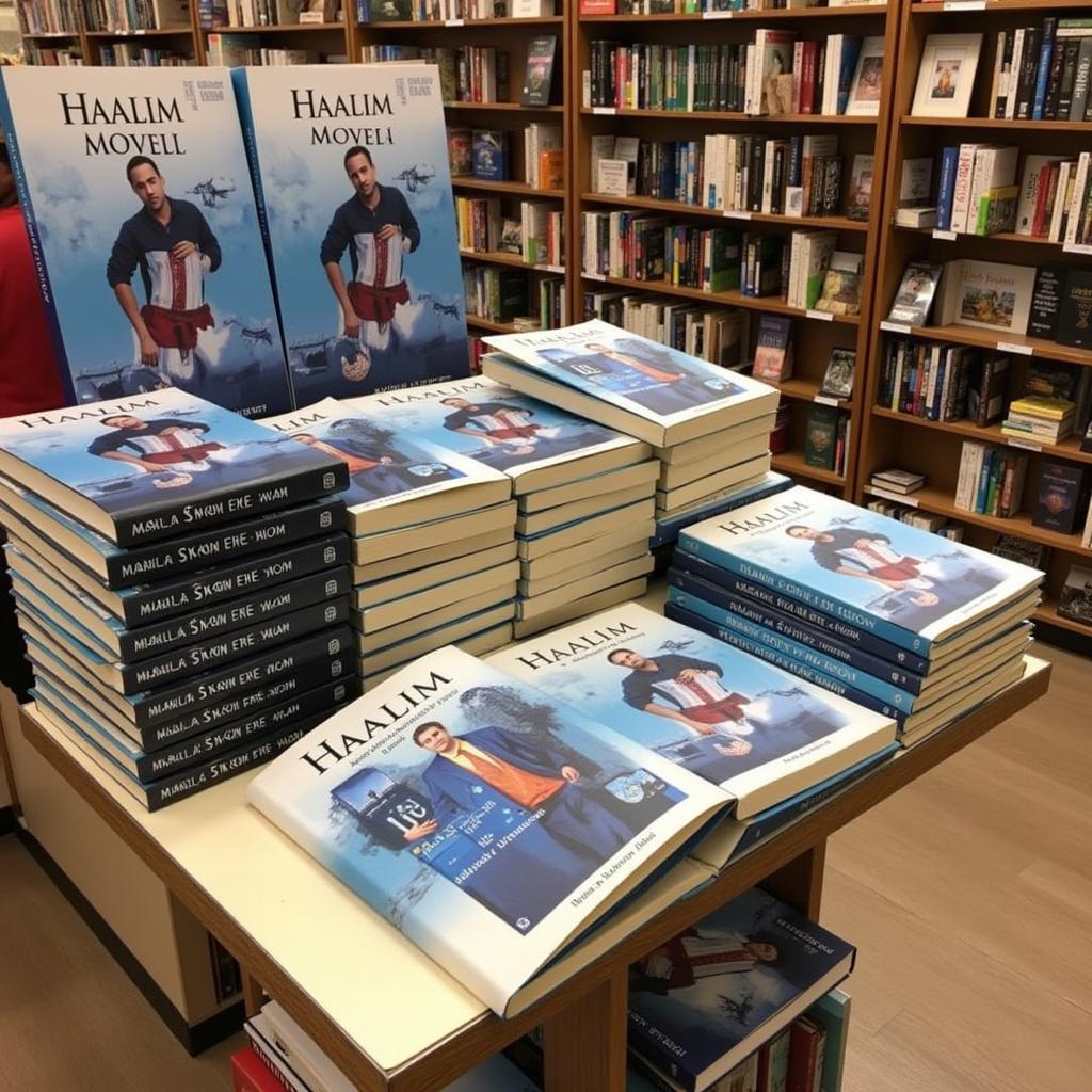 Haalim Novel Display in Bookstore