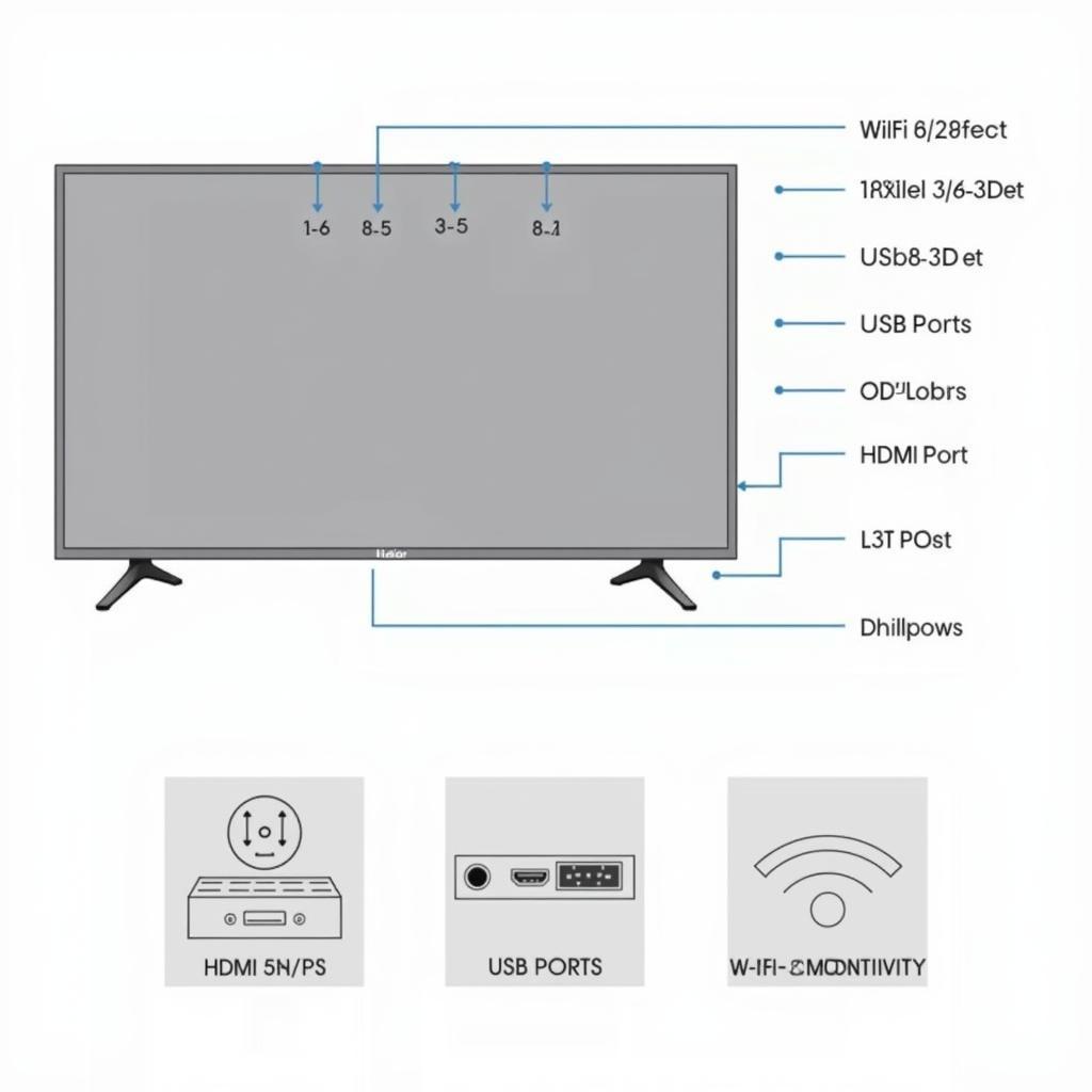 Haier 55 inch LED TV Connectivity Options