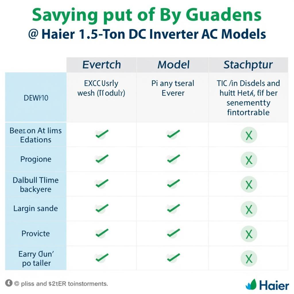 Comparing Energy Efficiency of Haier ACs