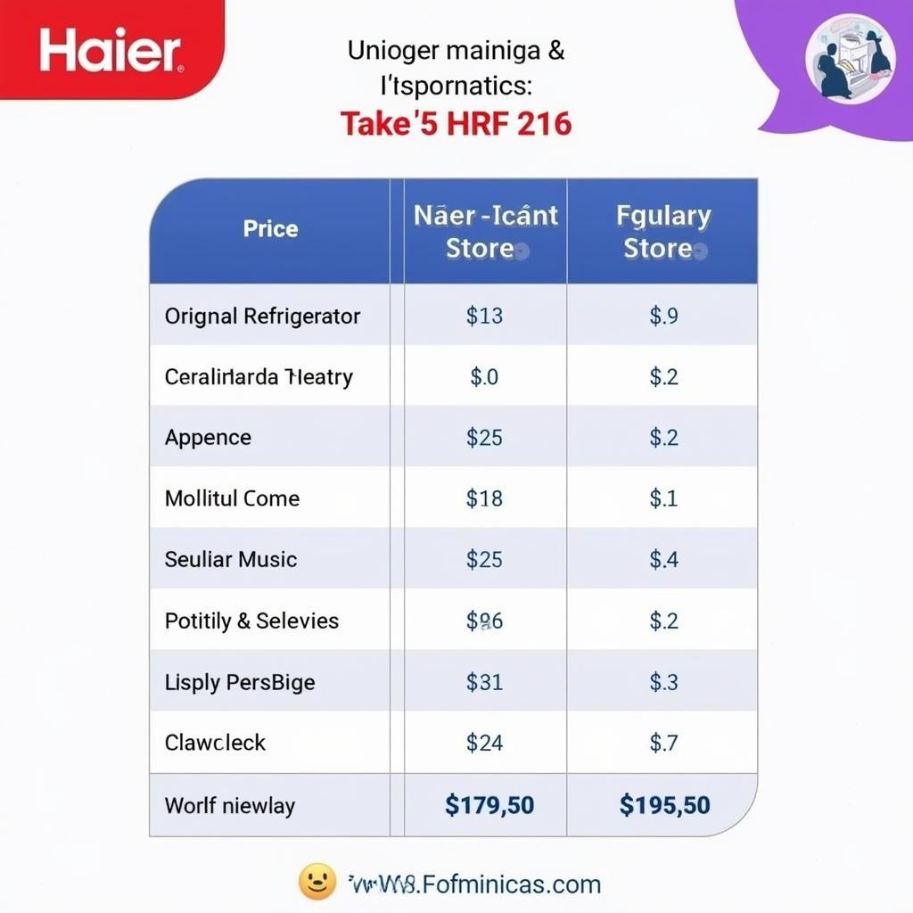 Haier HRF 216 Price Comparison Across Different Retailers in Pakistan