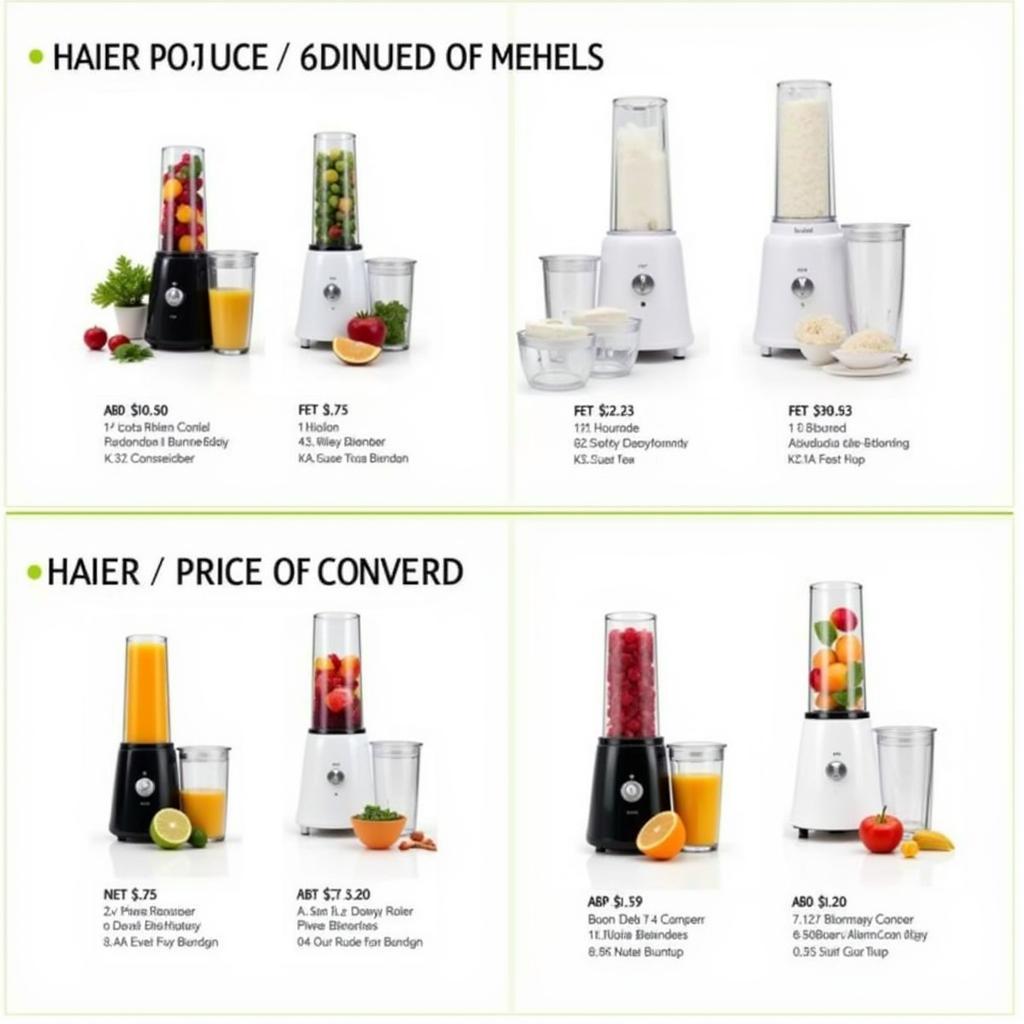 Haier Juicer Blender Models in Pakistan