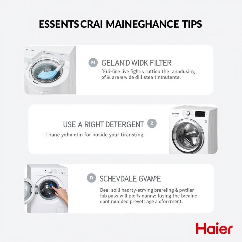 Haier Washing Machine Maintenance Tips