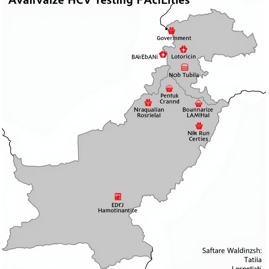 HCV Testing Locations in Pakistan