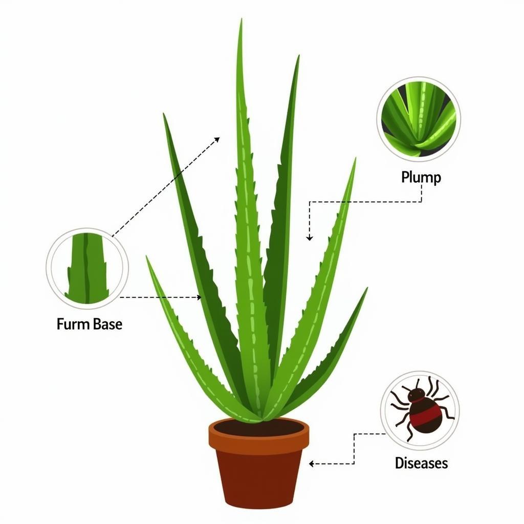 Characteristics of a Healthy Aloe Vera Plant in Pakistan