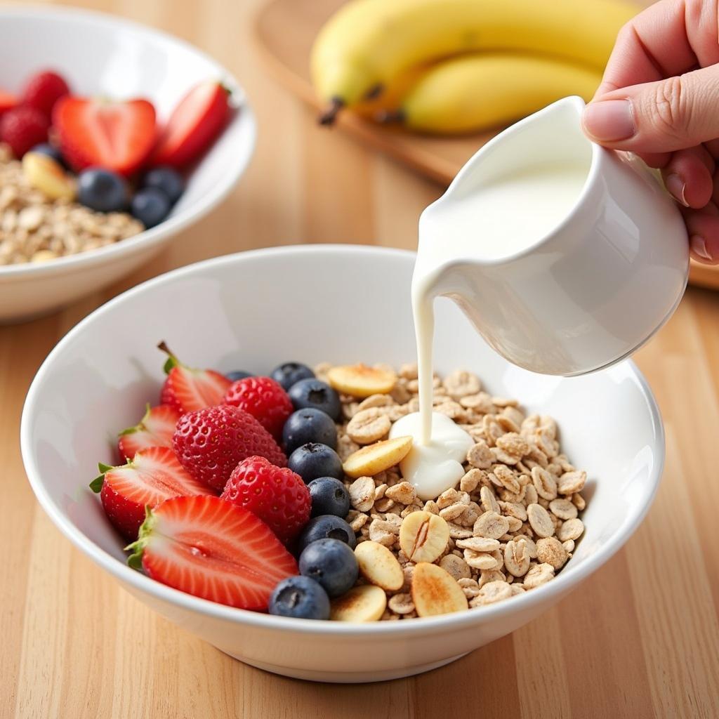 Preparing a Healthy Breakfast with Quaker Oats