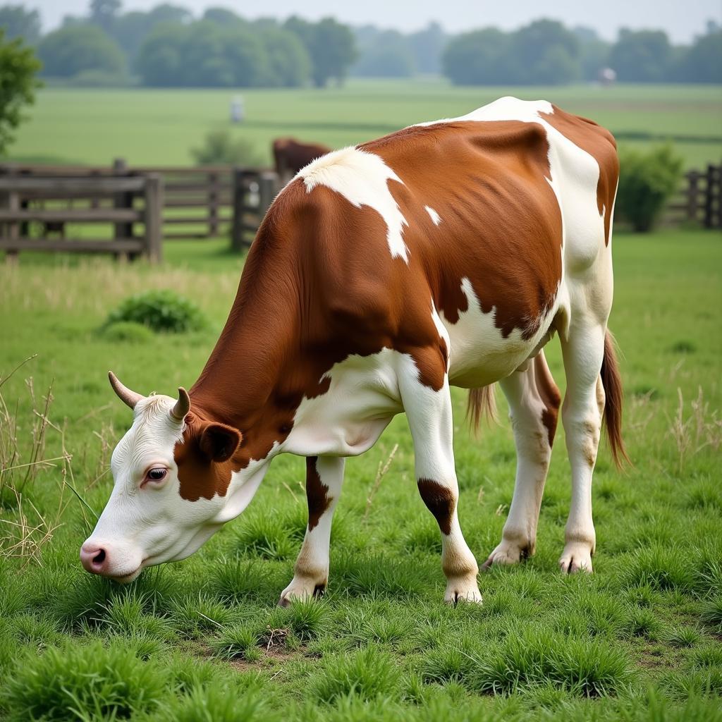 Healthy Jersey Cow on a Pakistan Farm