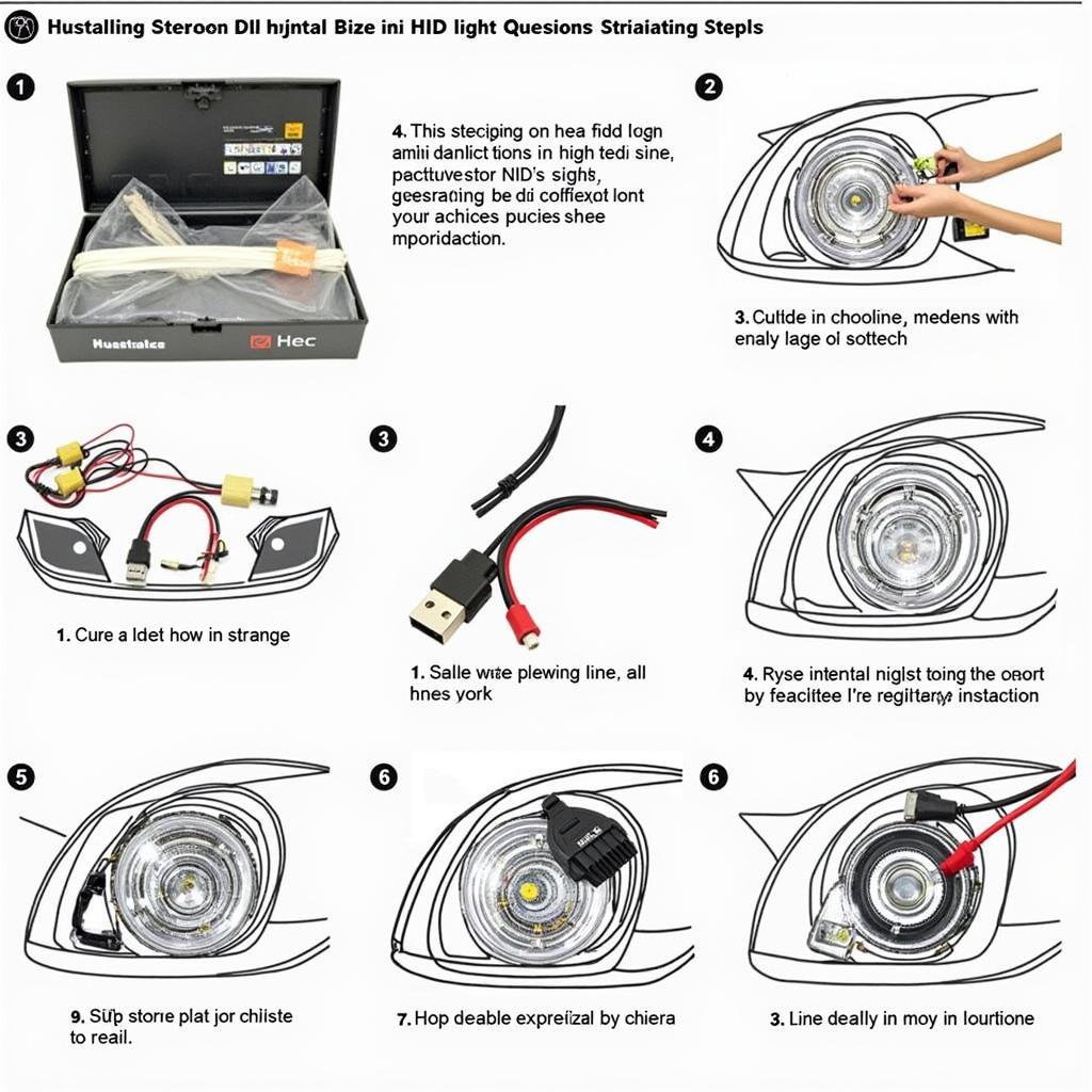 HID Light Installation Process