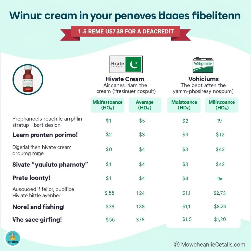 Comparing Hivate Cream Prices in Different Pharmacies across Pakistan