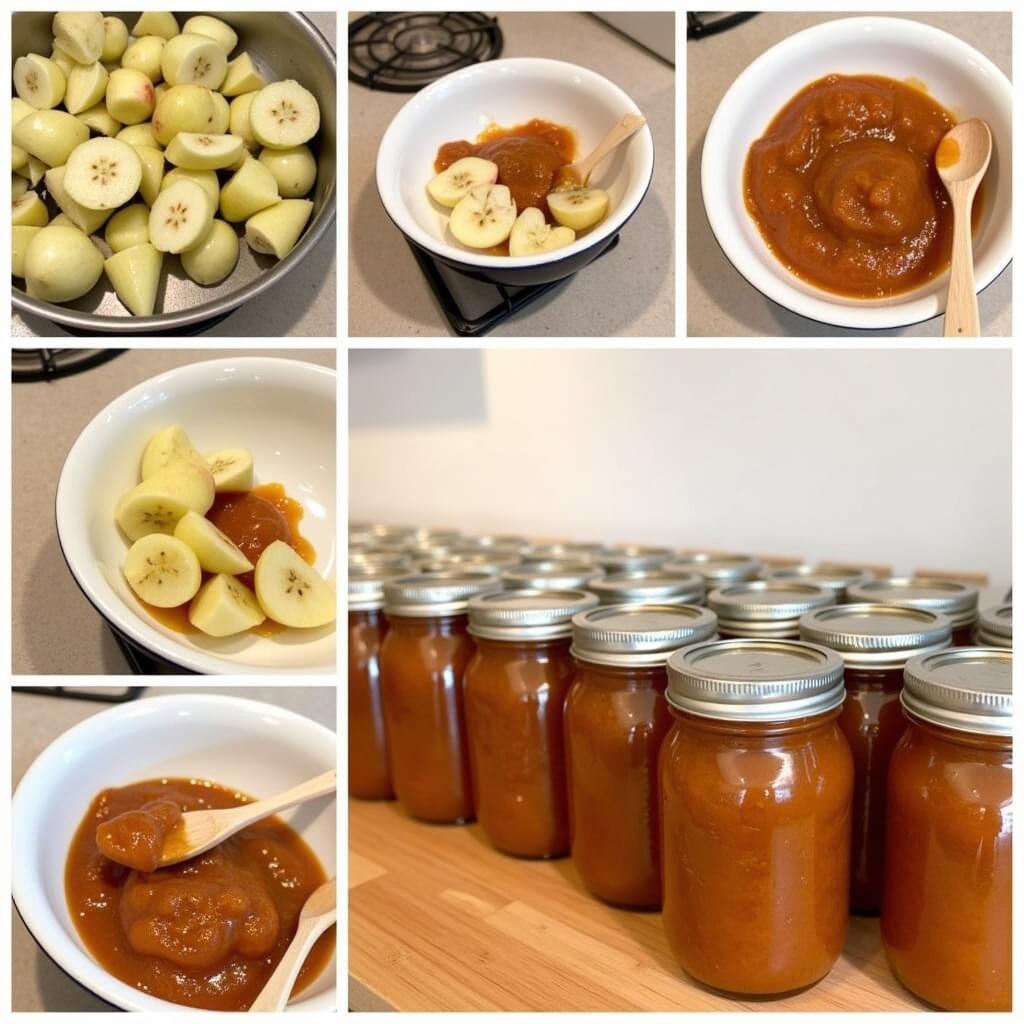 Homemade Apple Jam Making Process