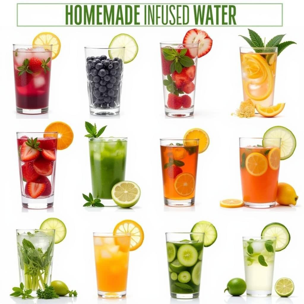 Homemade Infused Water Options