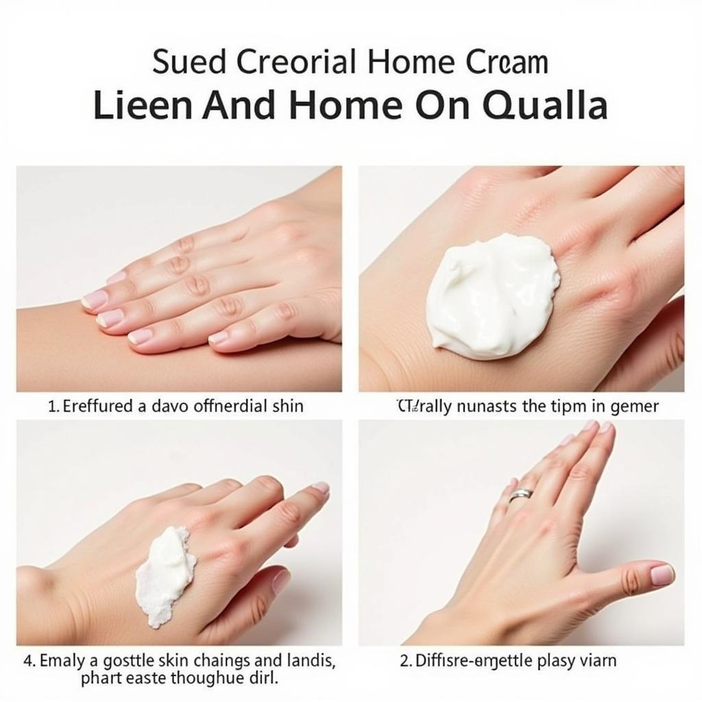 Applying Homeo Cure Cream