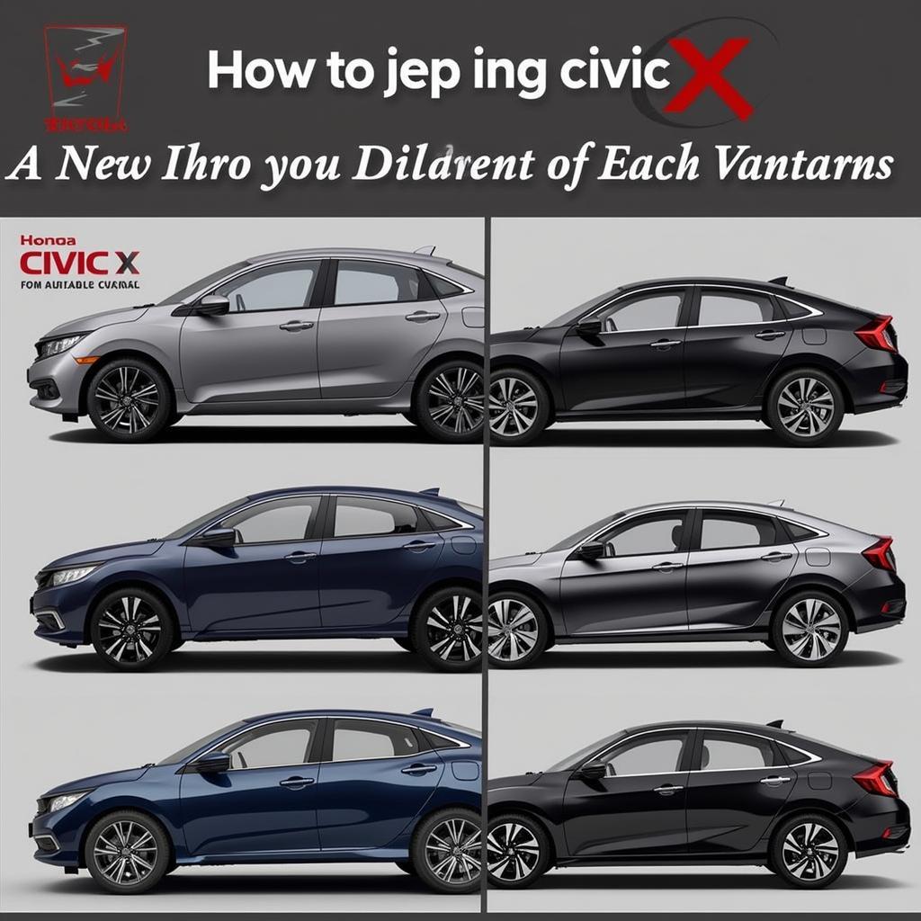 Honda Civic X Variants Comparison