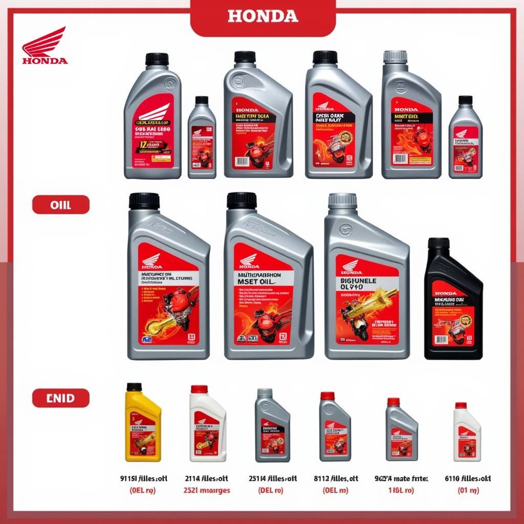 Different types of Honda oil available in Pakistan