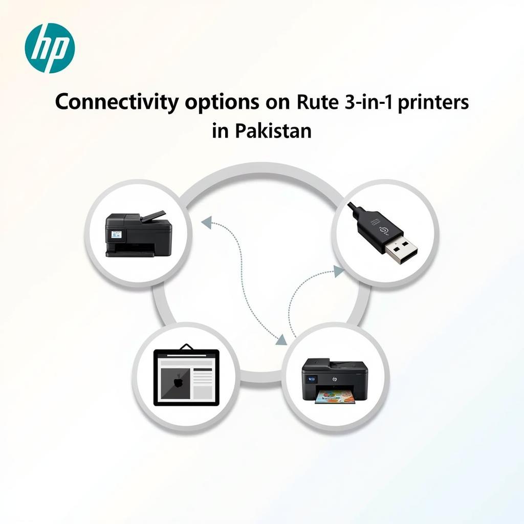 HP 3-in-1 Printer Connectivity Options in Pakistan