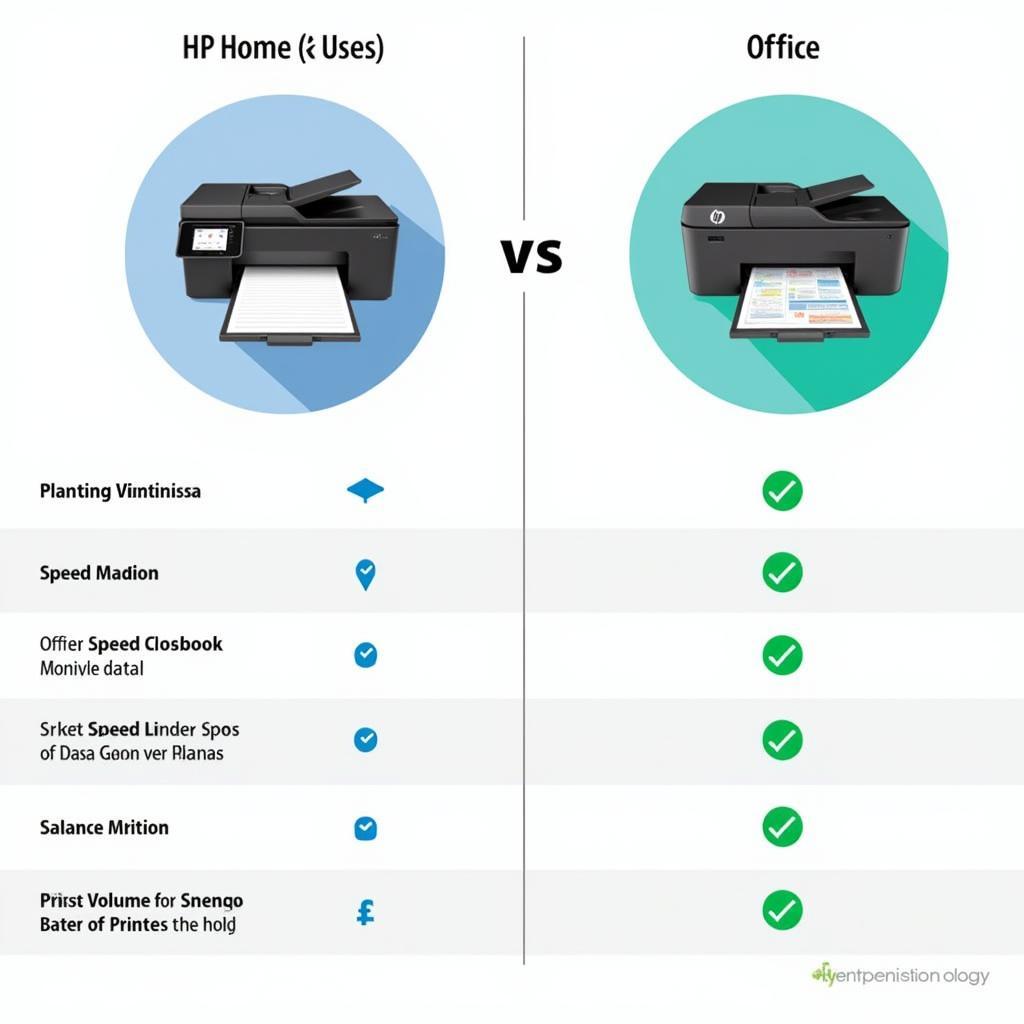 HP Printer Home vs. Office Use Comparison