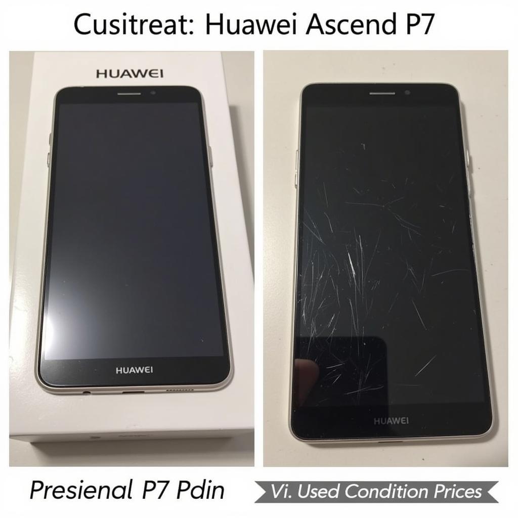 Huawei Ascend P7 Condition Comparison: Pristine vs. Used