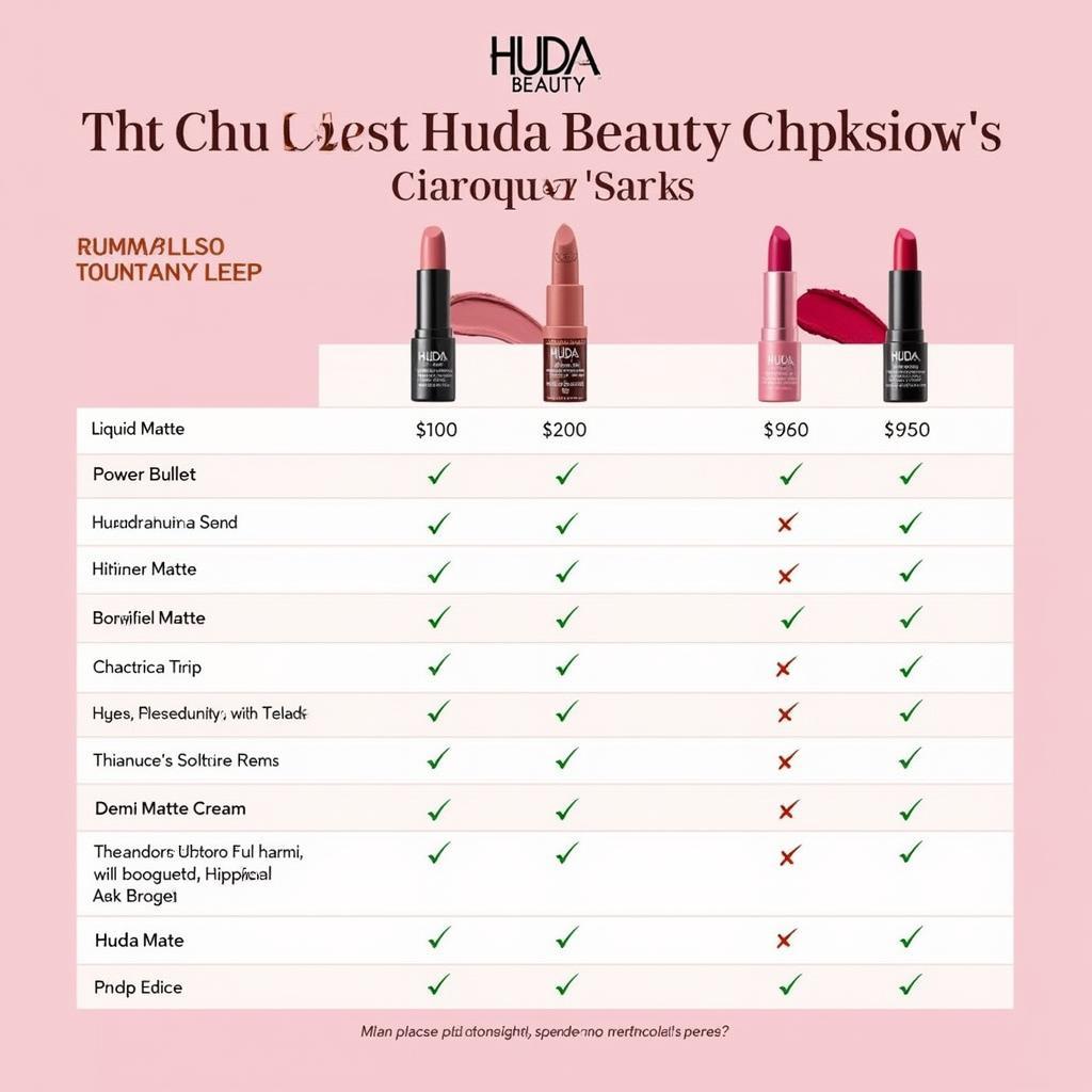 Comparing Prices of Huda Beauty Lipsticks in Pakistan