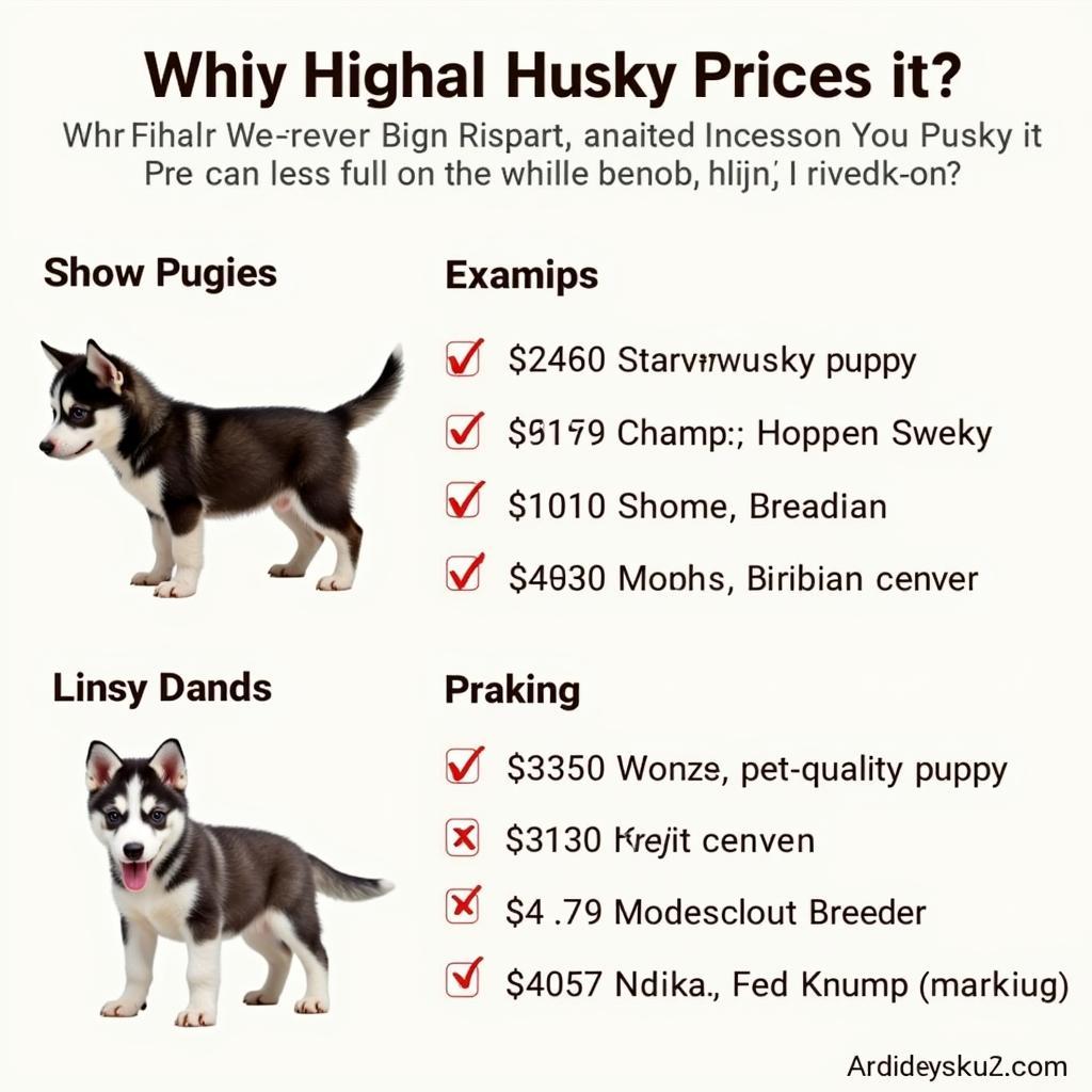 Husky Puppy Price Range in Pakistan