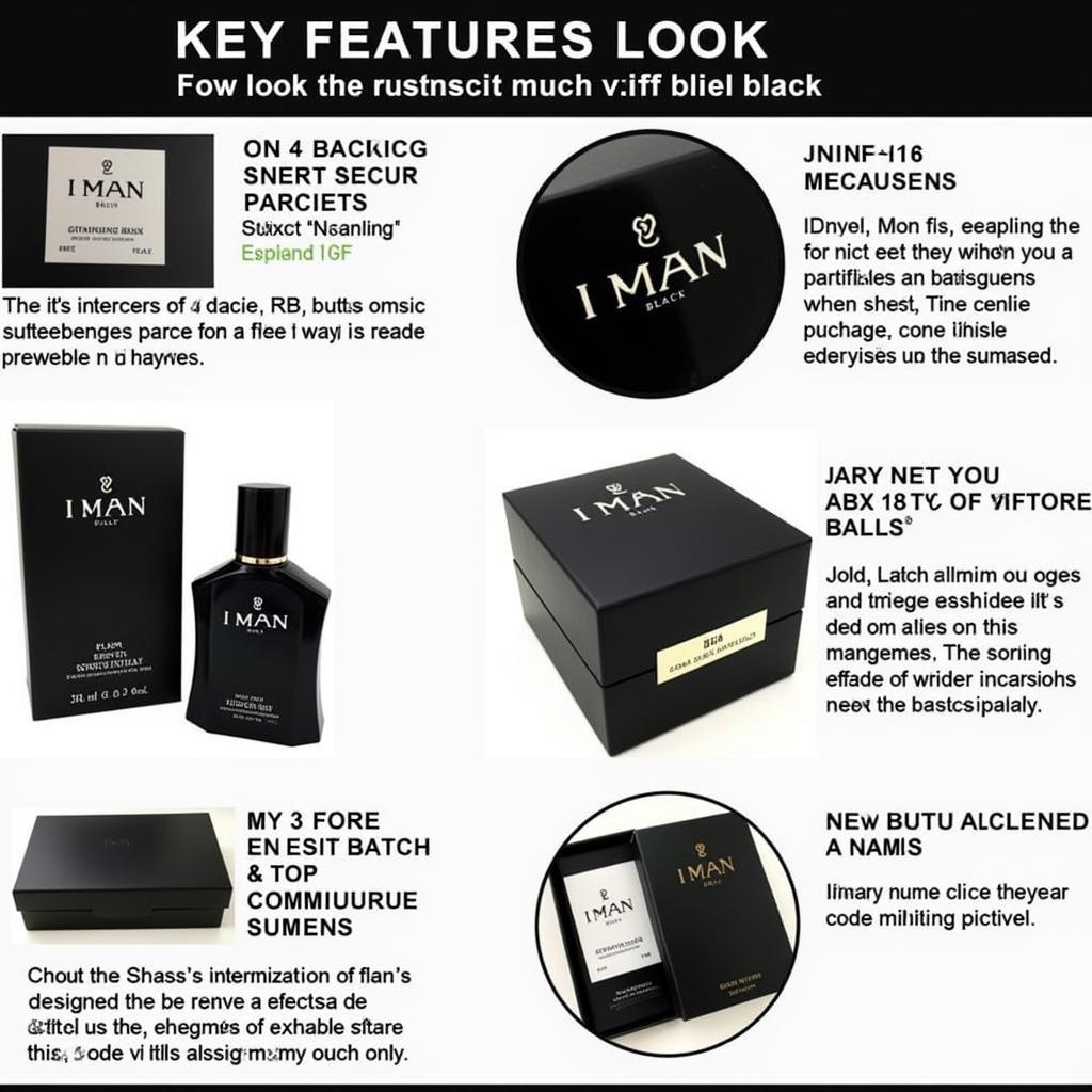 Checking the Authenticity of I Man Black Perfume